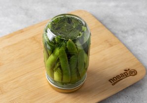 Горох в стручках на зиму