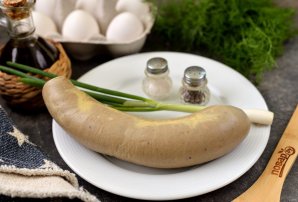 Яичница с ливерной колбасой Яичница с ливерной колбасой