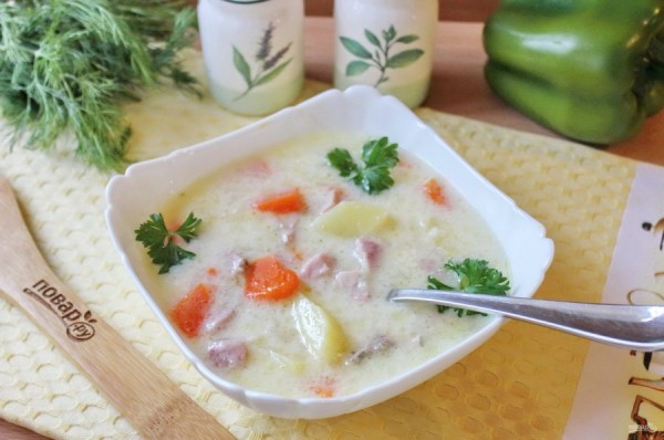 Какой суп сварить из свинины        