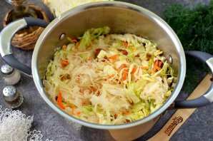 Капустняк по-польски со свежей и квашеной капустой Капустняк по-польски со свежей и квашеной капустой