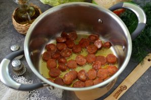 Капустняк по-польски со свежей и квашеной капустой Капустняк по-польски со свежей и квашеной капустой