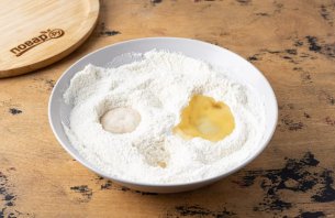 Кекс без яиц и молока