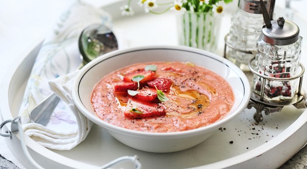 Клубничный гаспачо, пошаговый рецепт с фото
