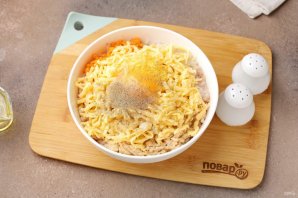 Котлеты из минтая с сыром