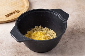 Кукурузно-пшенная каша на воде