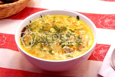 Куриный суп с яйцом Куриный суп с яйцом