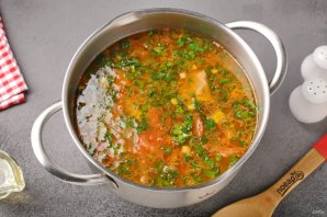 Куриный суп "Жареный"