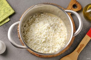 Ленивые хачапури с творогом на сковороде