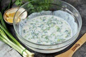 Летний суп на кефире Летний суп на кефире