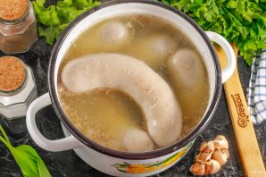 Ливерная яичная колбаса