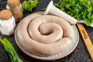 Ливерная яичная колбаса