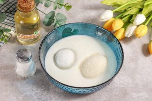 Манно-яблочный пирог "Сочный"