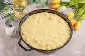 Манно-яблочный пирог "Сочный"