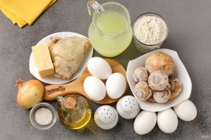 Мешочки из блинов с начинкой