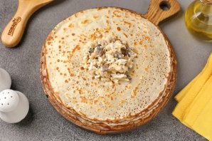 Мешочки из блинов с начинкой