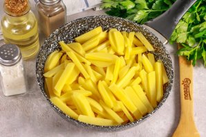 Мидии с картошкой