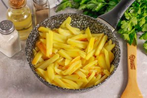 Мидии с картошкой