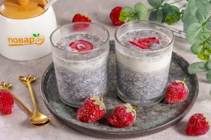 Миндальный чиа пудинг