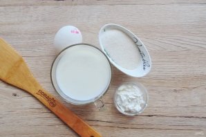 Молочный пудинг с крахмалом