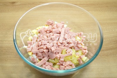 Окрошка классическая с колбасой Окрошка классическая с колбасой