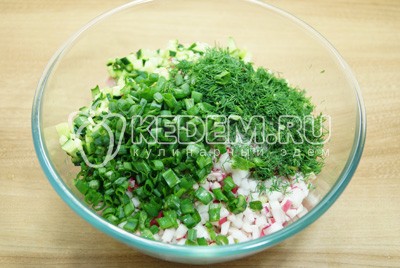 Окрошка классическая с колбасой Окрошка классическая с колбасой