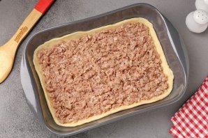 Песочный пирог с фаршем