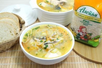 Рыбный суп с рисом