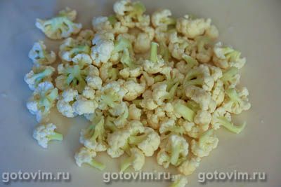 Салат из печени трески с картофелем и цветной капустой