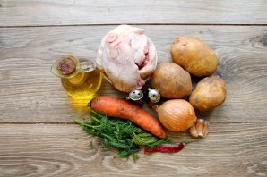 Шулюм из курицы с картошкой