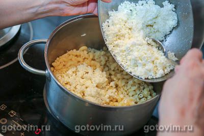 Сладкие макароны с творогом Сладкие макароны с творогом