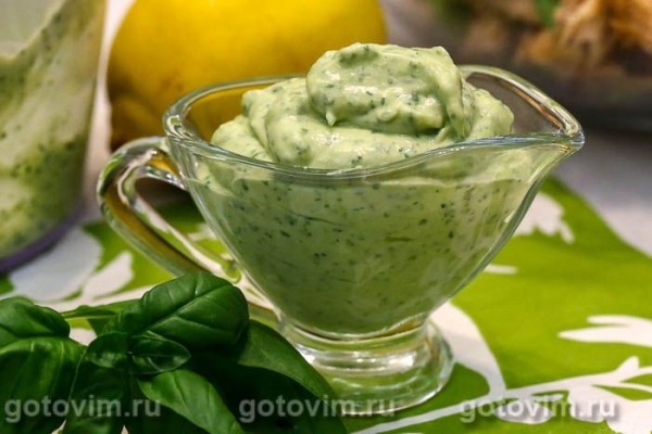 Соус «Зеленая богиня» с авокадо (Green goddess dressing) Соус «Зеленая богиня» с авокадо (Green goddess dressing)