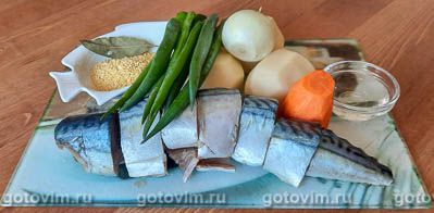 Суп из скумбрии с картофелем и пшеном