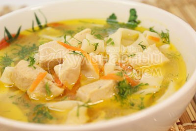 Суп-лапша с курицей «По-домашнему» Суп-лапша с курицей «По-домашнему»