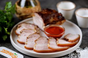 Свиная брюшина в рукаве в духовке Свиная брюшина в рукаве в духовке