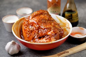 Свиной ошеек запечённый в остром маринаде Свиной ошеек запечённый в остром маринаде