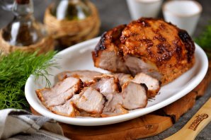 Свиной ошеек запечённый в остром маринаде Свиной ошеек запечённый в остром маринаде