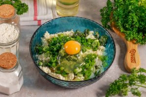 Сырники с сыром "Сулугуни" и зеленью