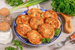 Сырники с сыром "Сулугуни" и зеленью