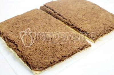 Торт «Новинка» со сметанным кремом Торт «Новинка» со сметанным кремом