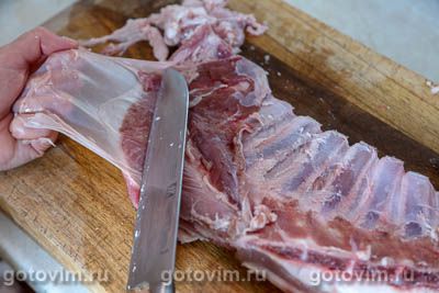 Бараньи ребрышки в мятном маринаде на мангале Бараньи ребрышки в мятном маринаде на мангале