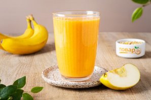 Яблочно-банановый смузи с апельсином и морковью Яблочно-банановый смузи с апельсином и морковью