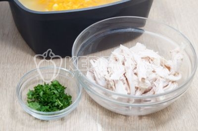 Куриный суп с пшеном