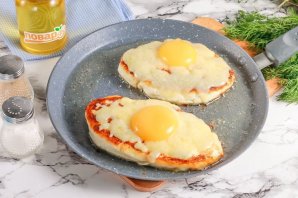 Ленивый творожный хачапури по-аджарски на сковороде