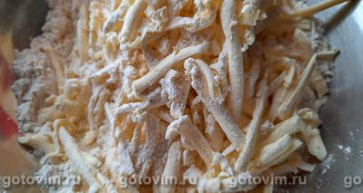 Насыпной пирог с тыквой и орехами