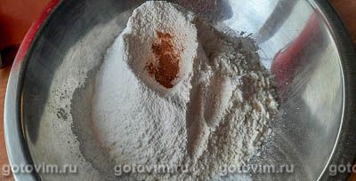 Насыпной пирог с тыквой и орехами