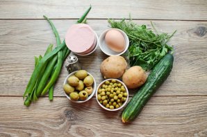 "Оливье" с оливками