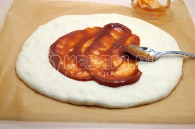 Пицца с кабачками и курицей Пицца с кабачками и курицей