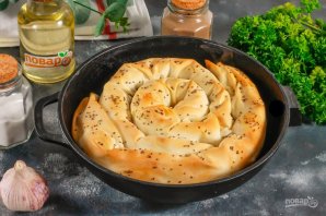 Пирог с мясом из теста "Фило"