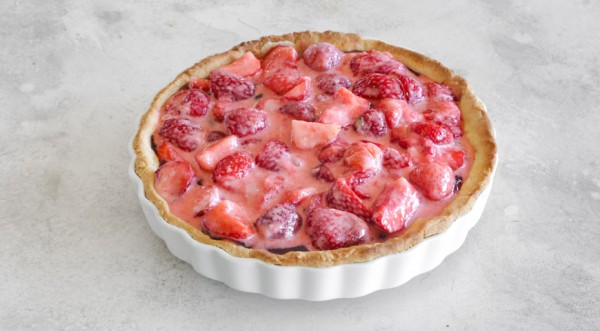 Пирог с замороженной клубникой, пошаговый рецепт с фото Пирог с замороженной клубникой, пошаговый рецепт с фото