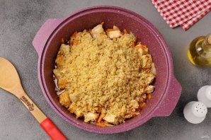 Плов из булгура с куриной грудкой